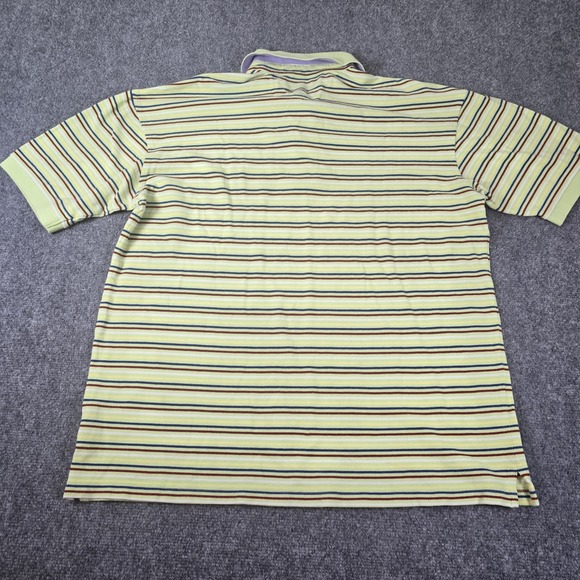 Men's Tommy Hilfiger Striped Polo Shirt - Size XL Extra Large Green - Picture 8 of 14